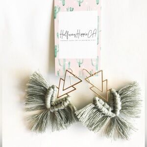@HalfwayHippieCA Macrame Earrings